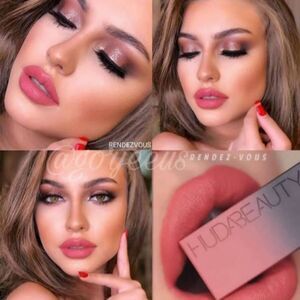 HUDA Beauty Matte Lipstick in Rendevous (Neutral Medium Pink)